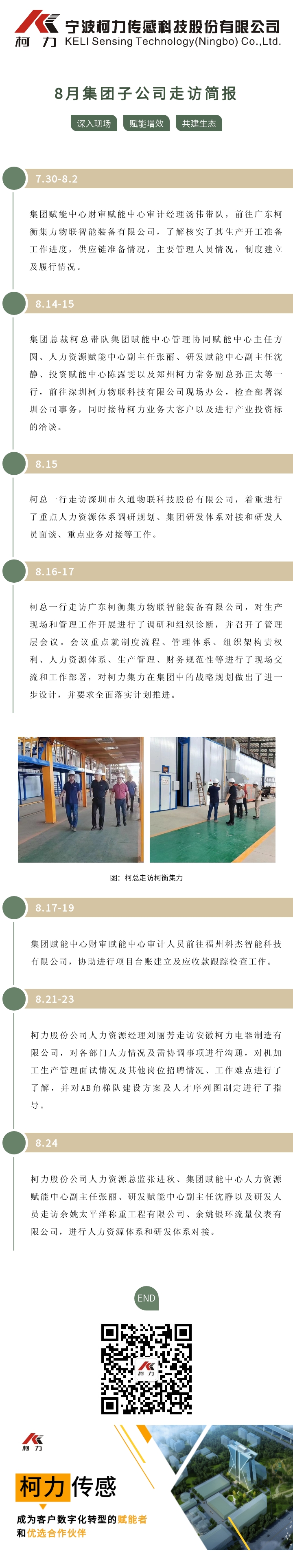 8月集团子公司走访简讯