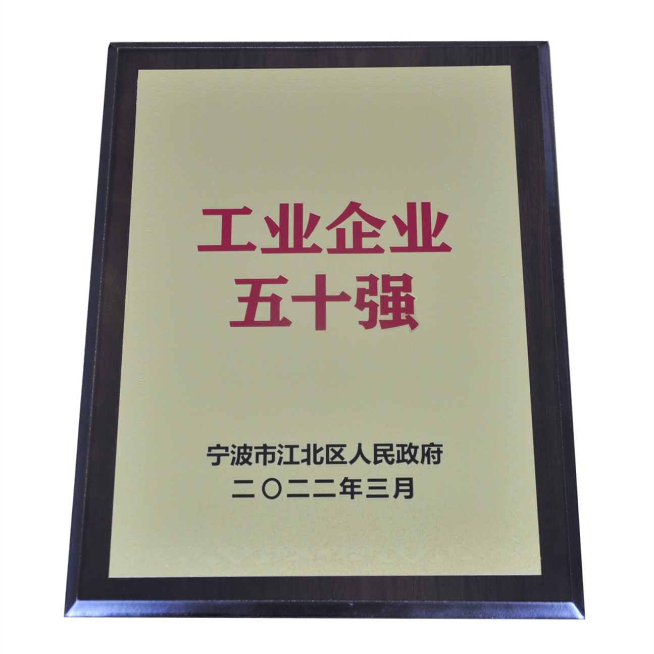 公司荣获工业企业五十强